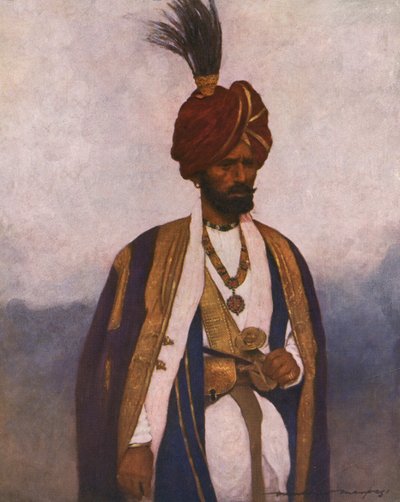 Sowar of the 17th Dogra Regiment by Mortimer Ludington Menpes